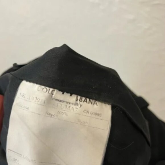 Vintage Dolce & Gabbana Skirt Button Down Gray Black 44 Medium M - Picture 6 of 7
